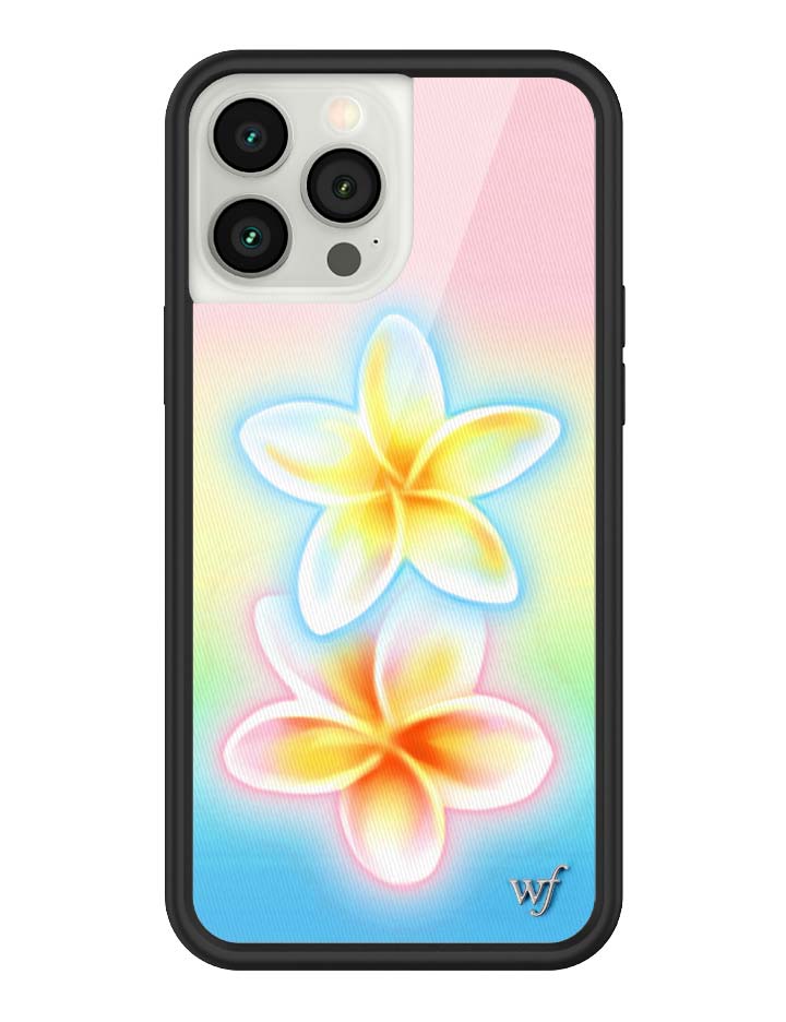 Wildflower iPhone case 13 Pro Max Pastel Plumeria Flowers Cute