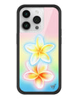 Wildflower iPhone case 14 Pro Pastel Plumeria Flowers Cute