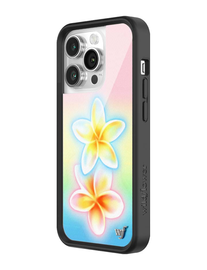 Wildflower iPhone case 14 Pro Pastel Plumeria Flowers Cute