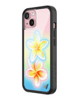 Wildflower iPhone case 15 Pastel Plumeria Flowers Cute