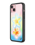 Wildflower iPhone case 15 Plus Pastel Plumeria Flowers Cute