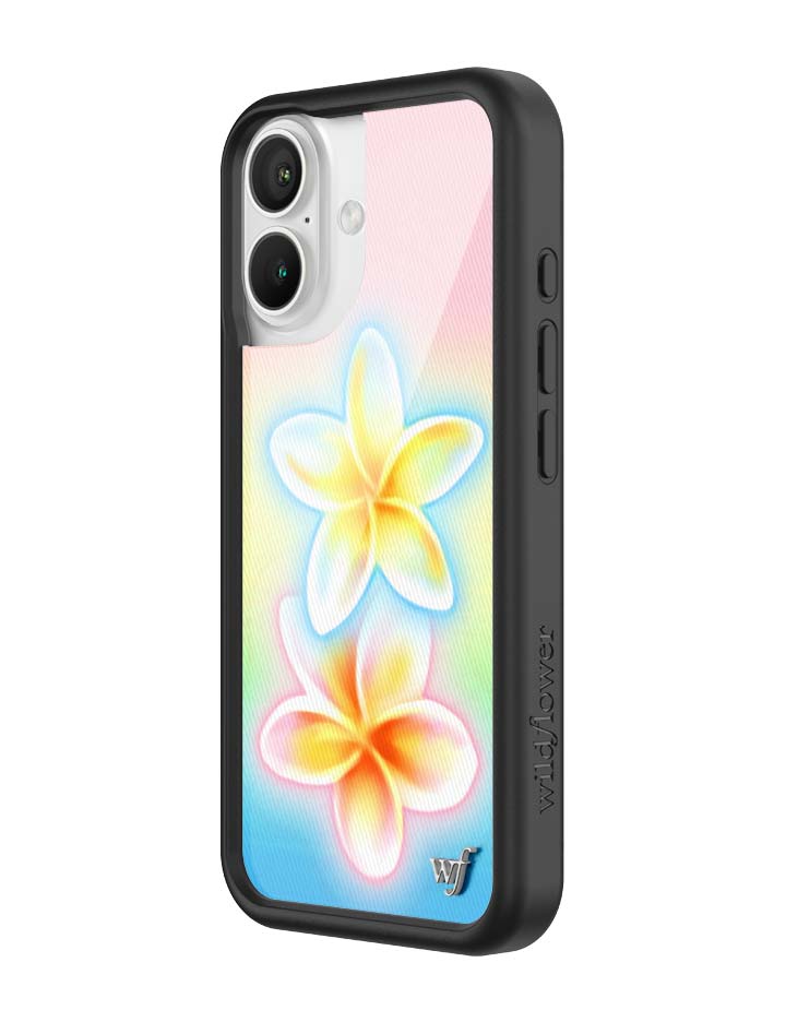 Wildflower iPhone case 16 Pastel Plumeria Flowers Cute