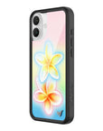 Wildflower iPhone case 16 Plus Pastel Plumeria Flowers Cute