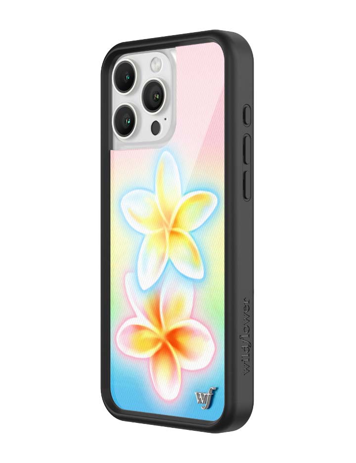 Wildflower iPhone case 16 Pro Max Pastel Plumeria Flowers Cute