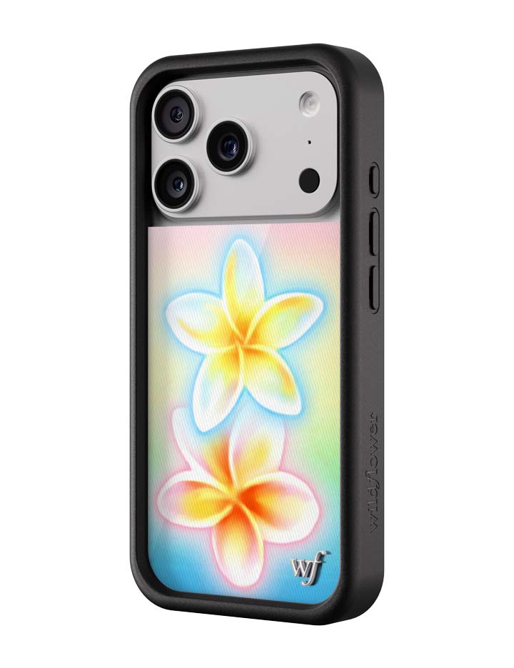 Wildflower iPhone case 17 Pro Pastel Plumeria Flowers Cute
