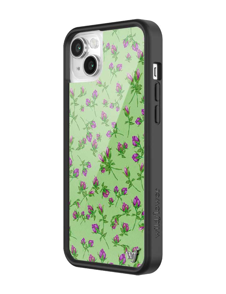 Wildflower iPhone case 14 Purple Posie Rosie Cute Green