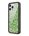 Wildflower iPhone case 16 Pro Max Purple Posie Rosie Cute Green