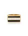 Luv Aj - Panini Ring - Onyx - Gold