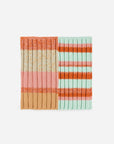 Verloop - Patchwork Stripe Knit Snood - Flame Jade