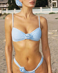 Montce - Peri Micro Gingham Sandra Bikini Bottom -