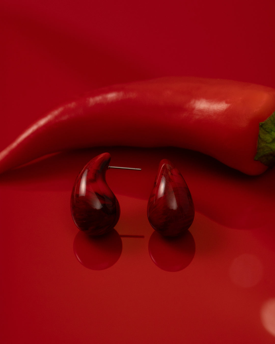 Luv Aj - The Lucite Gia Earrings- Tortoise -