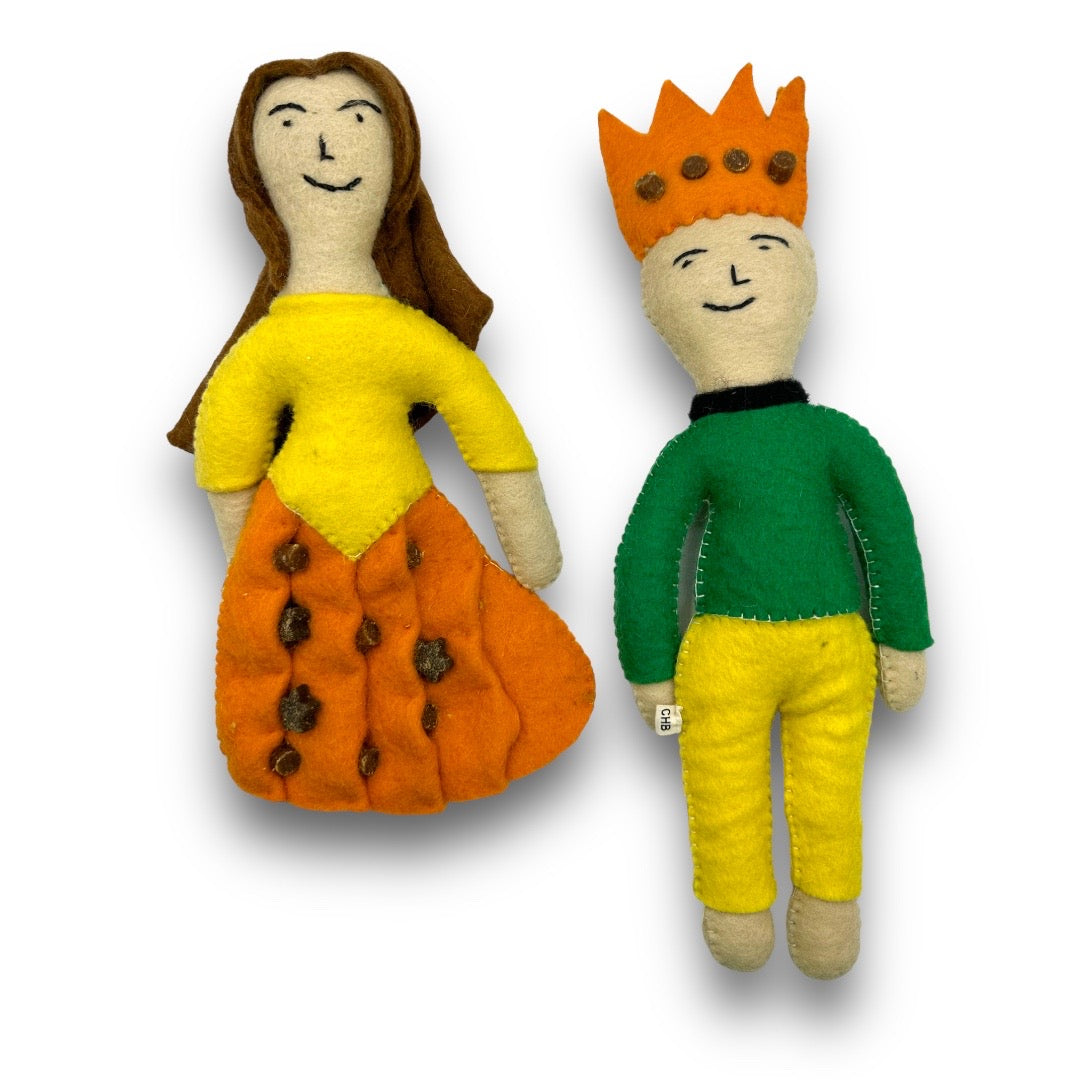 Come Here Buddy - Prince and Princess Felt Dog Toys - Prince and Princess