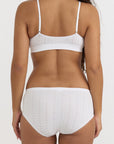 Organic Basics - Pointelle Bralette - White -