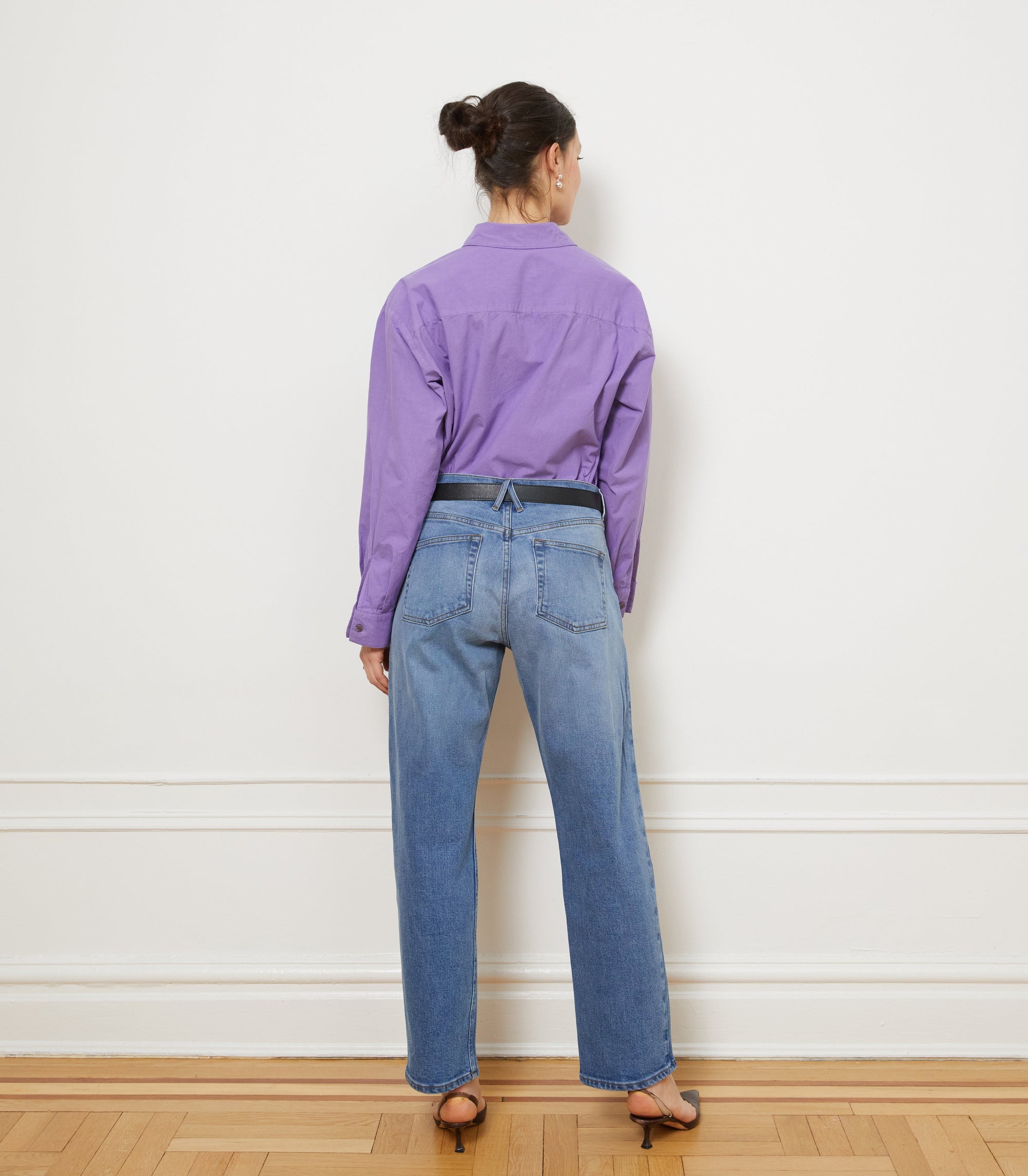 Loup - Diana Relaxed Button Up Shirt - Purple -