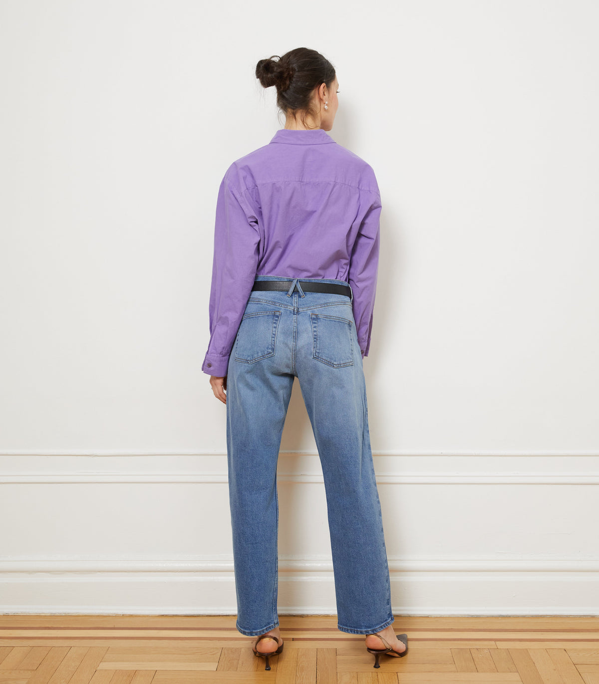 Loup - Diana Relaxed Button Up Shirt - Purple -