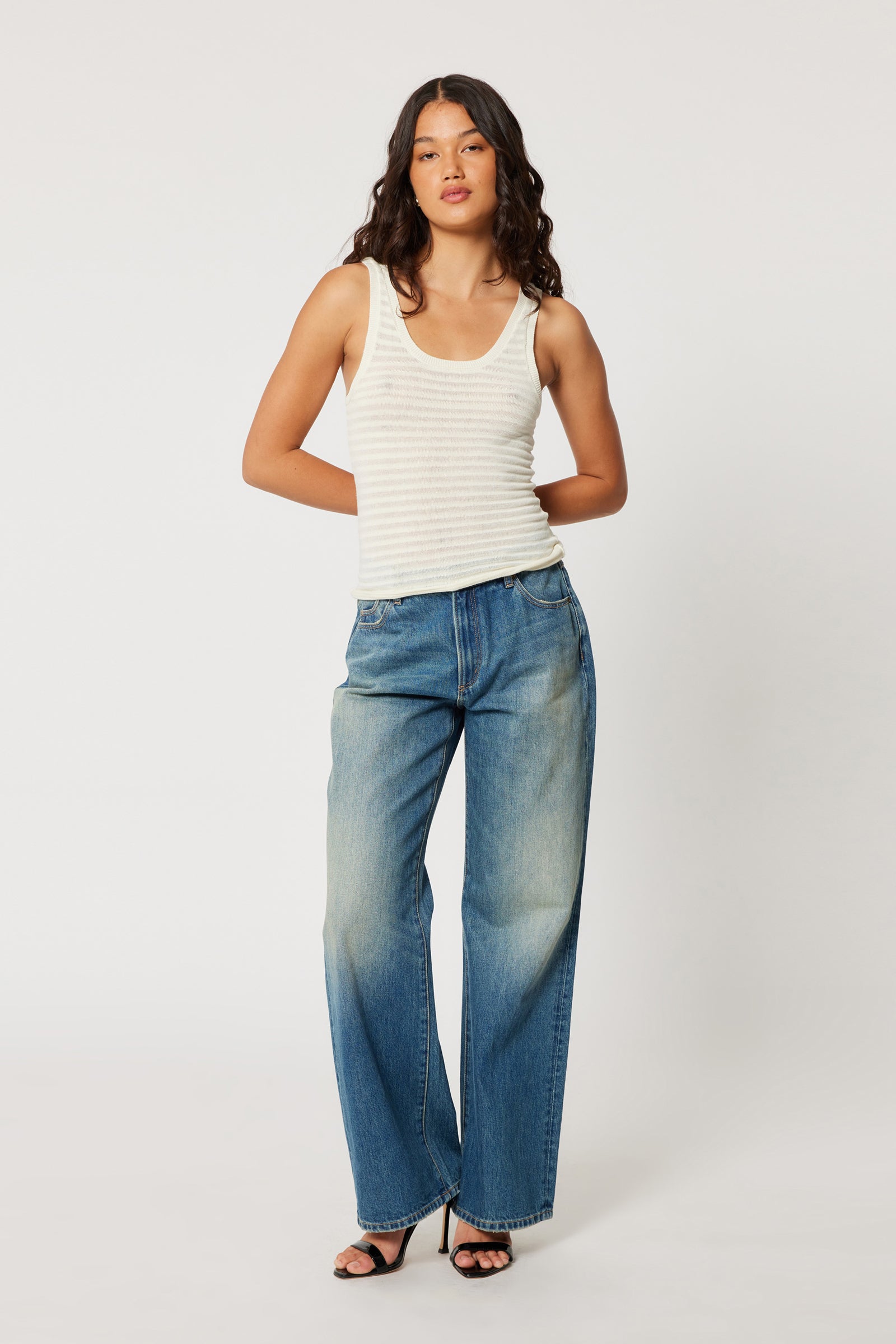 Rolla's - Kate Baggy Tough Stone - Mid Vintage Blue -