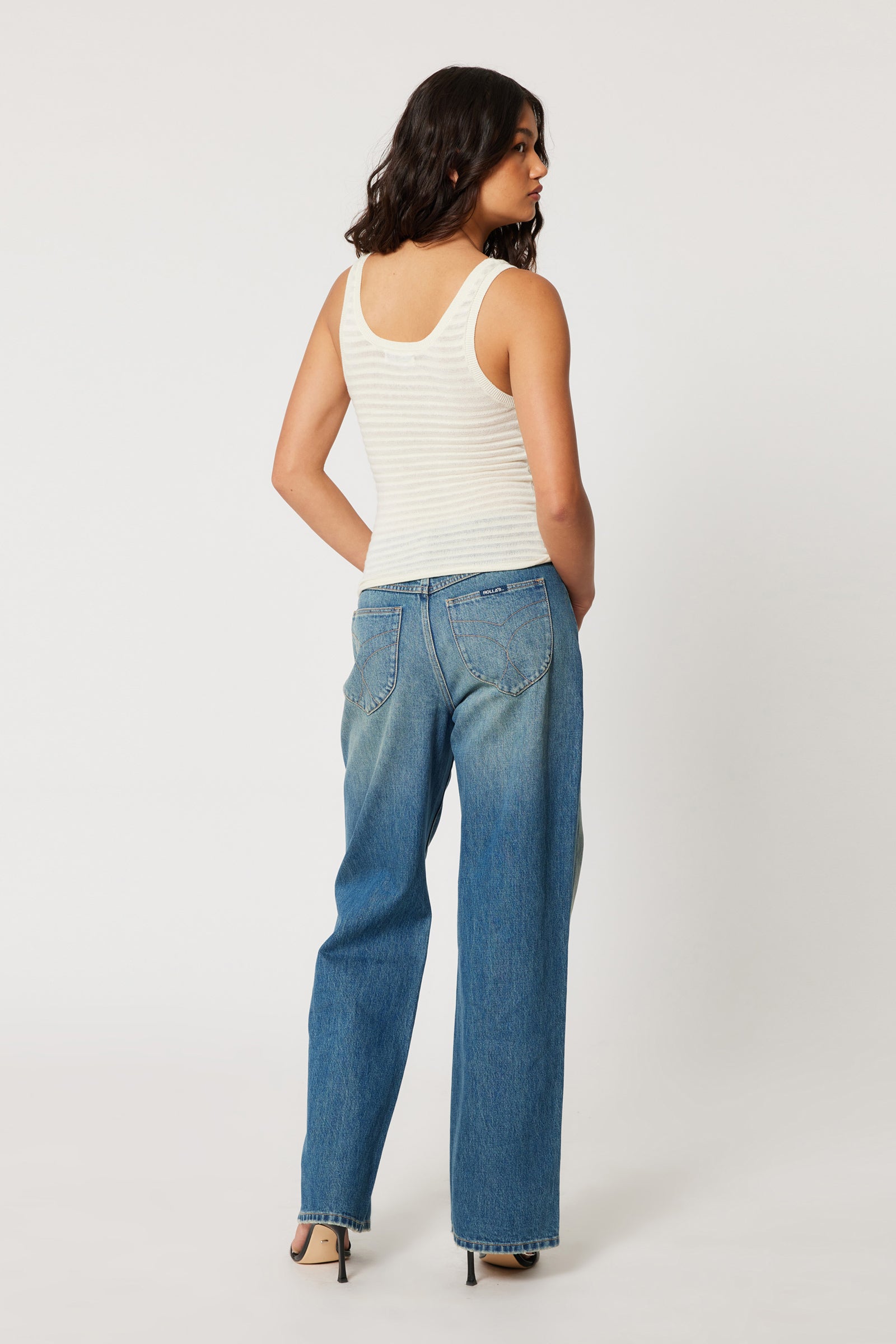Rolla's - Kate Baggy Tough Stone - Mid Vintage Blue -