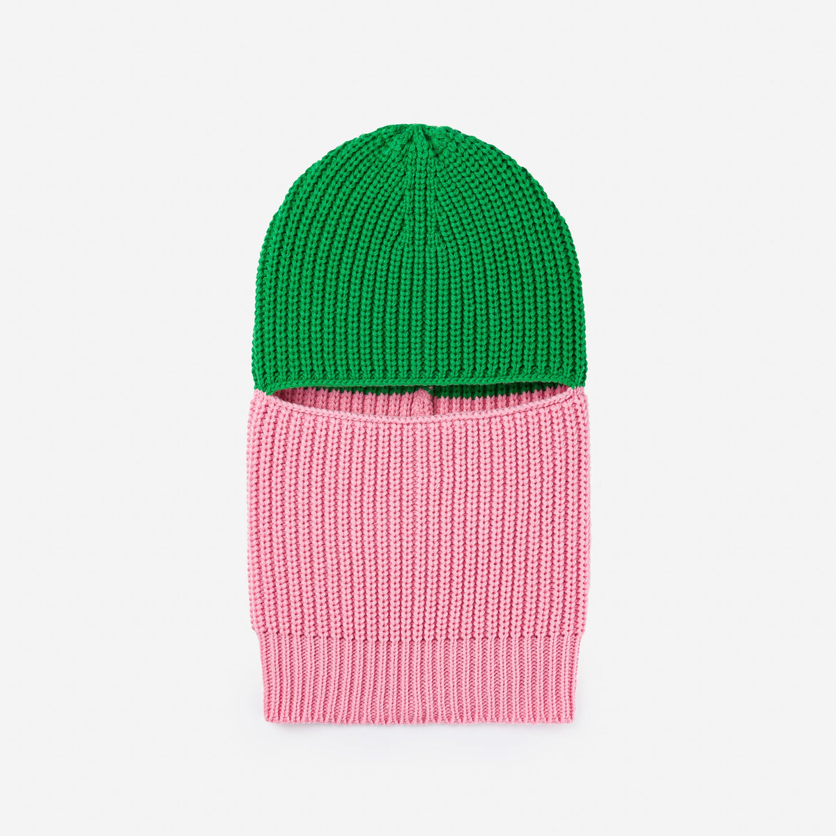 Verloop - Ribbed Colorblock Balaclava -