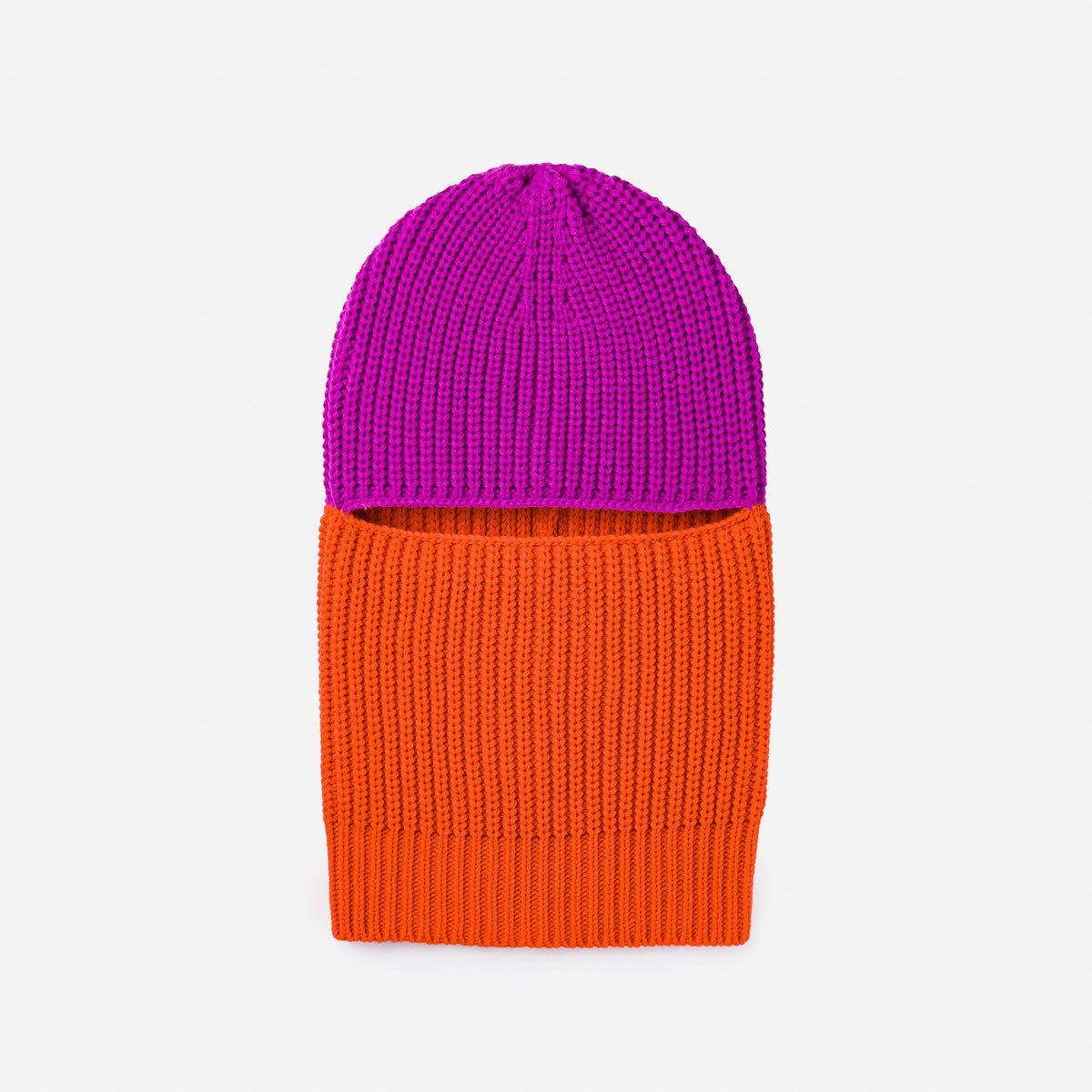 Verloop - Ribbed Colorblock Balaclava -
