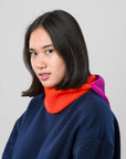 Verloop - Ribbed Colorblock Balaclava -