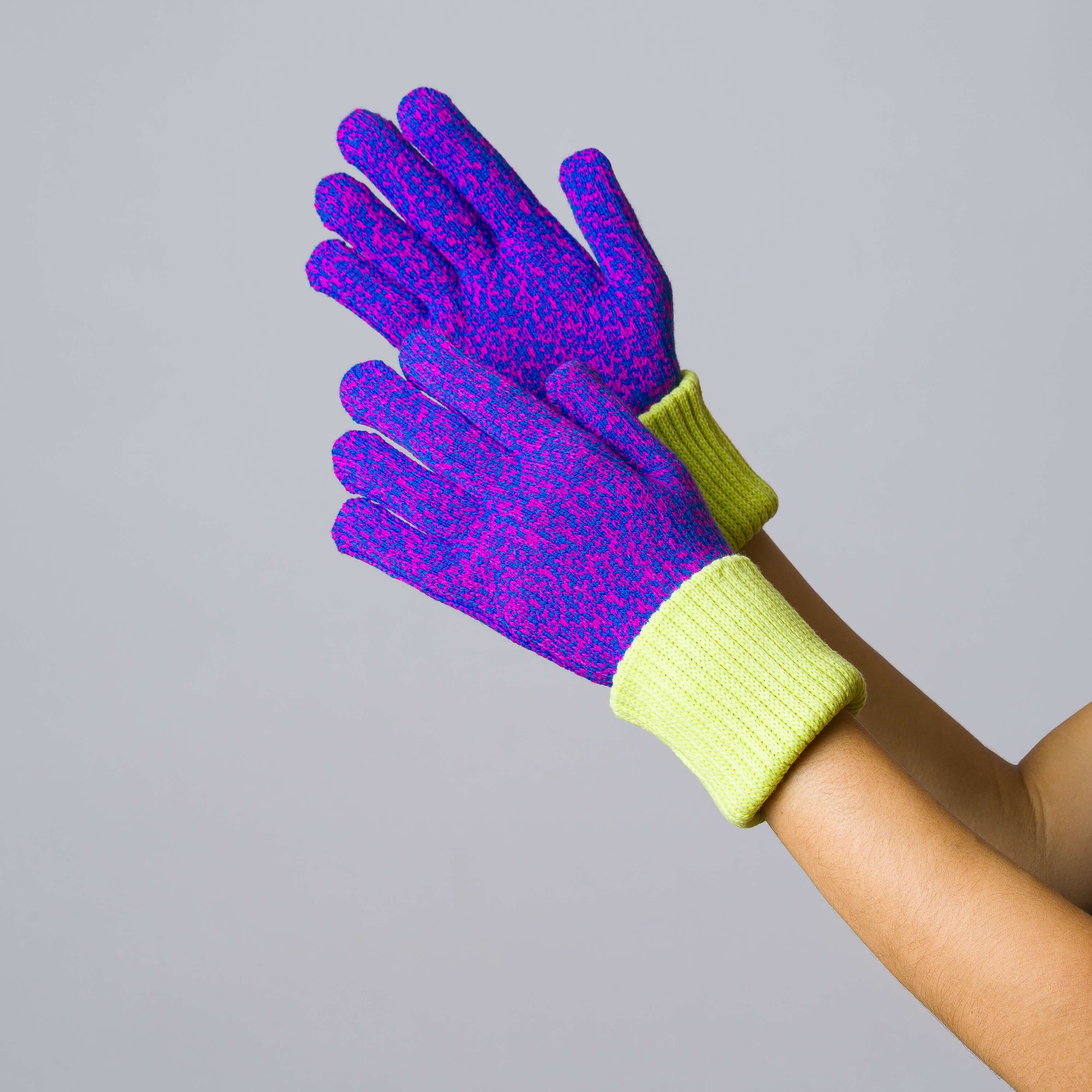 Ribbed Long Knit Gloves