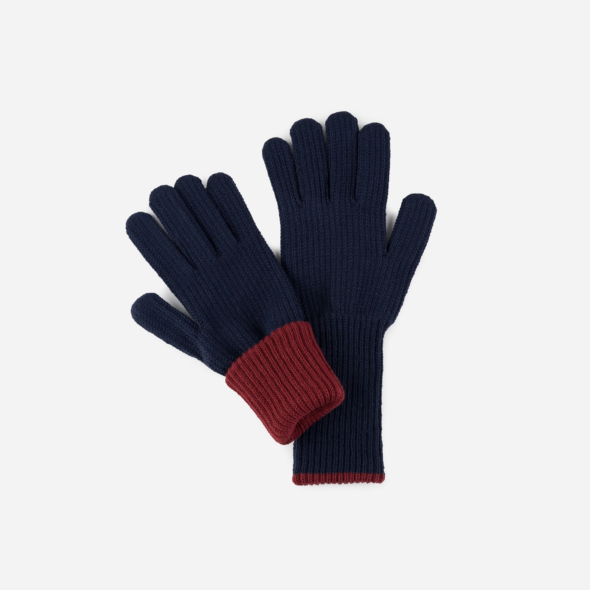 Ribbed Long Knit Gloves