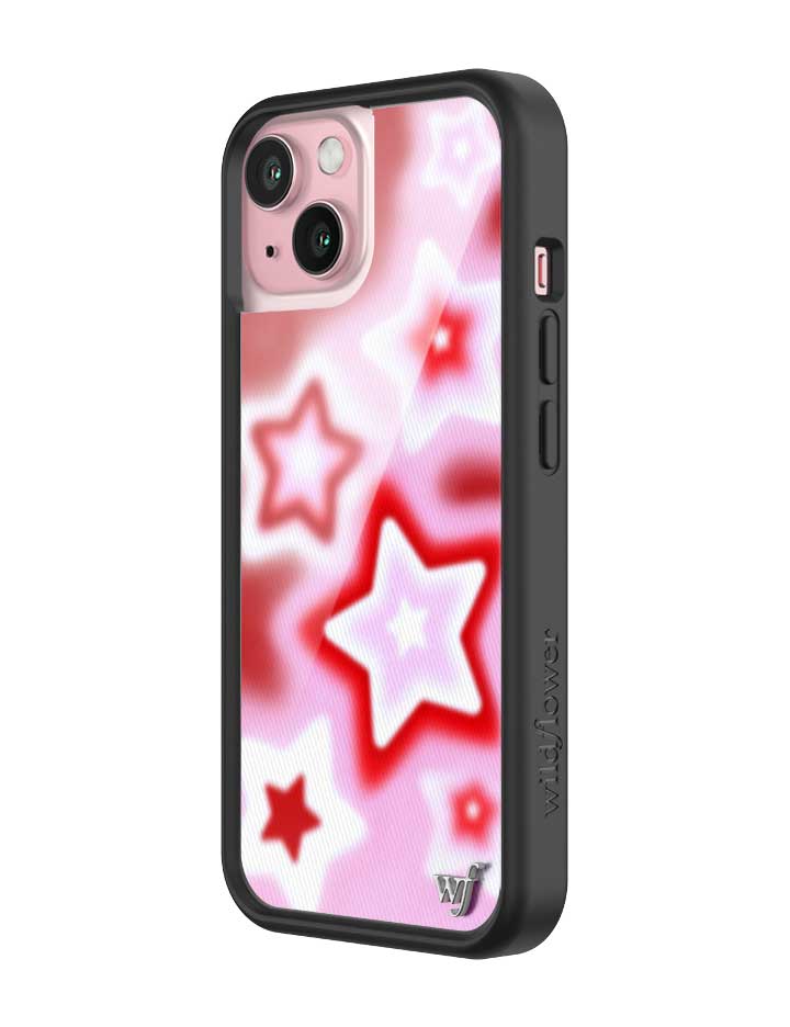 Wildflower iPhone case 15 Red Dream Star Stars Red Cute