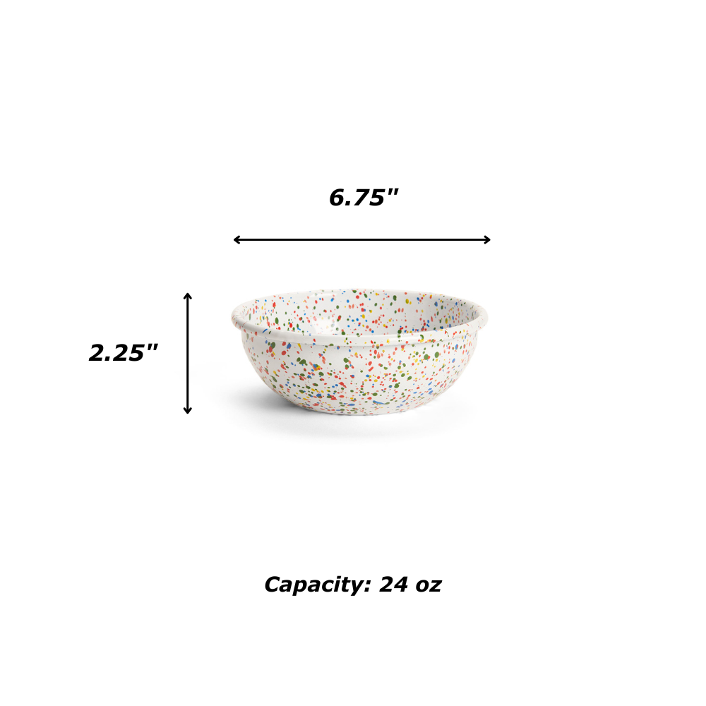 Crow Canyon Home - Rainbow Falls Cereal Bowl - Black -
