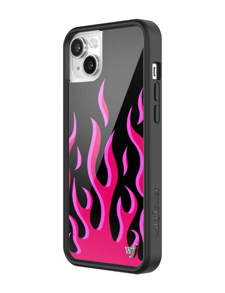 Wildflower iPhone case 13 Flames Black Red Cute