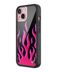 Wildflower iPhone case 15 Flames Black Red Cute