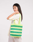 Verloop - Stripe Raffia Tote -