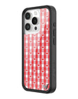 Wildflower Red Gingham Heart iPhone 15 Pro Case