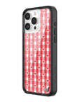 Wildflower Red Gingham Heart iPhone 15 Pro Max Case