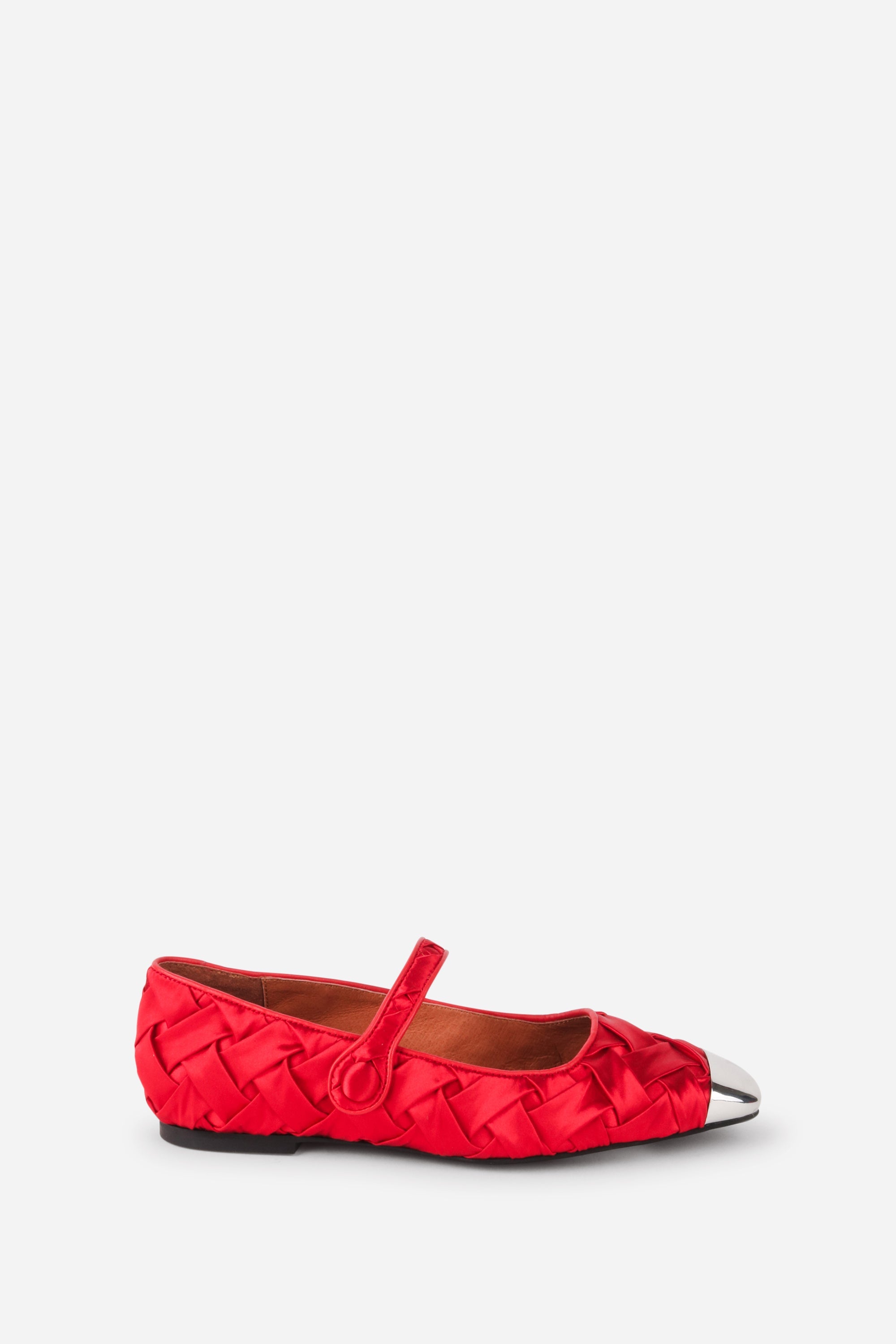 Ribbons Satin Braided Mary Jane Flat