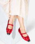 Intentionally Blank - Ribbons Satin Braided Mary Jane Flat -