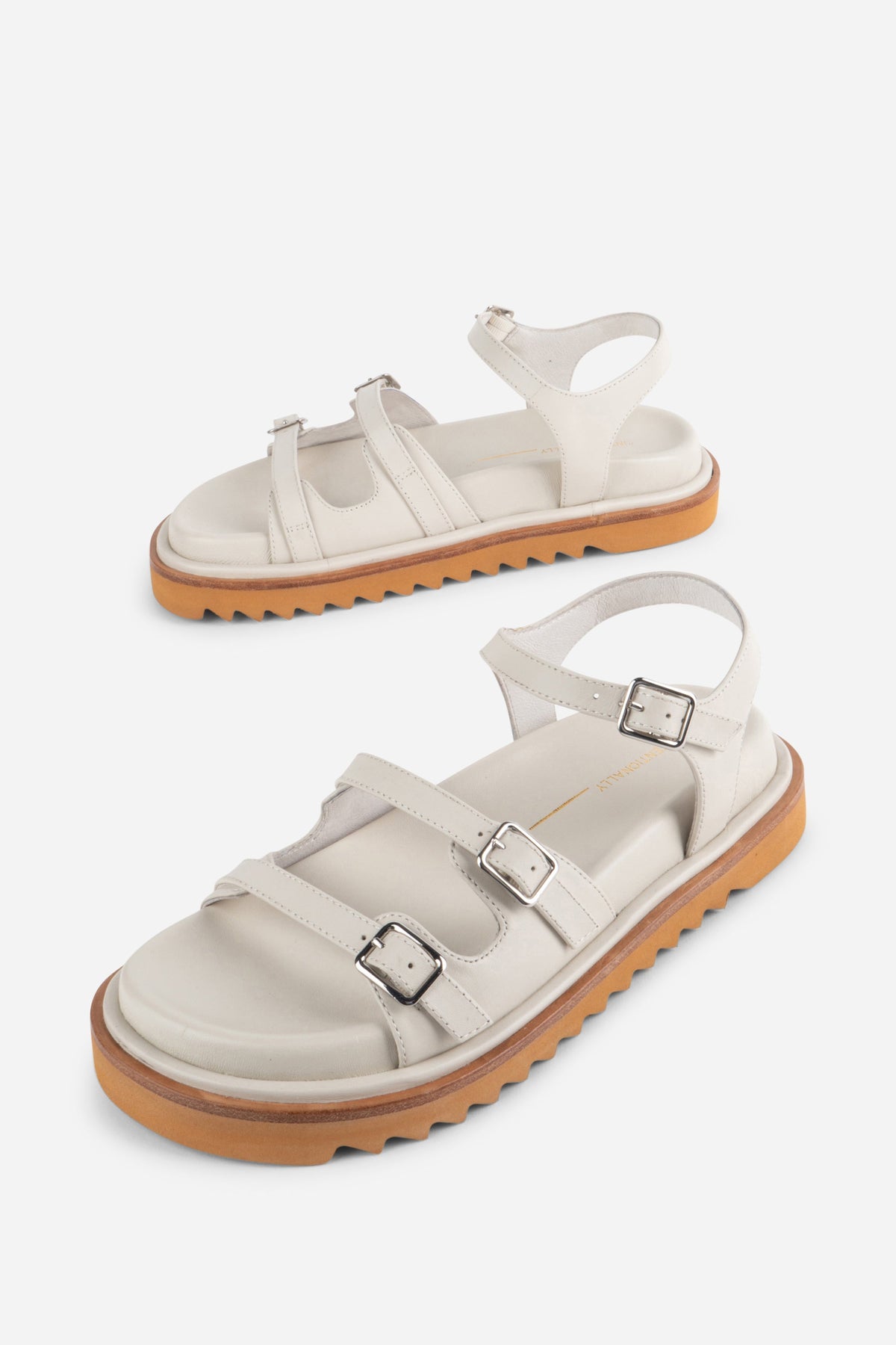Intentionally Blank - Ricoya Leather Sandal - CREAM LEATHER