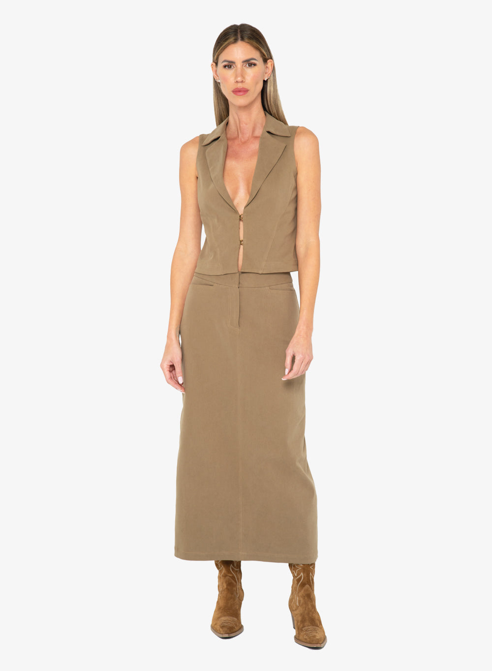 JBQ - Aura Skirt - Taupe -