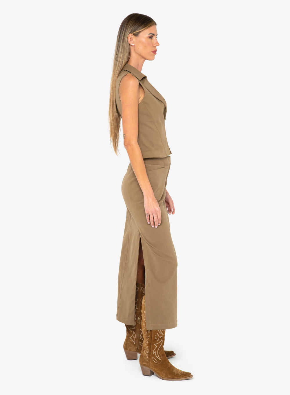 JBQ - Aura Skirt - Taupe -