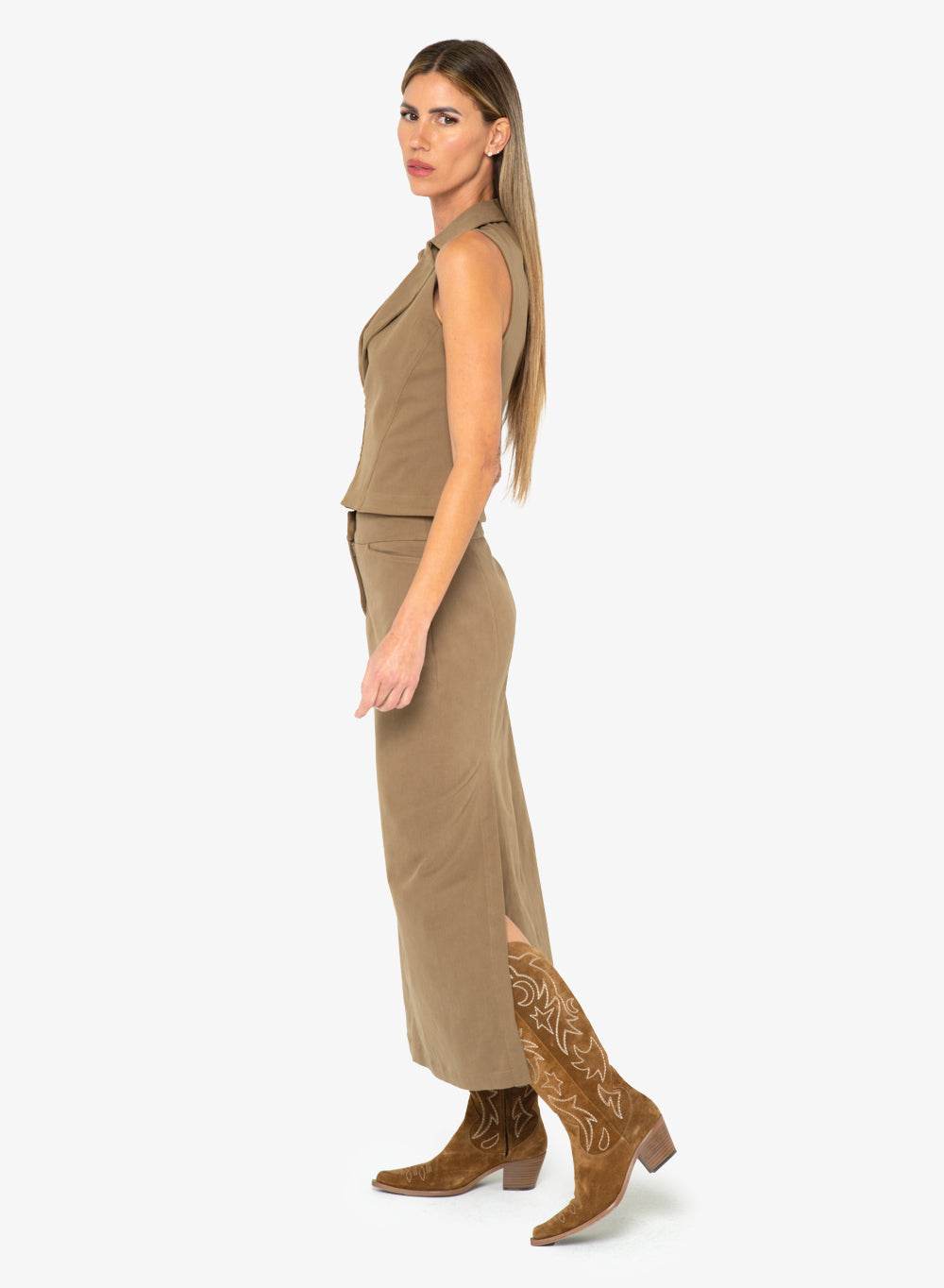 JBQ - Aura Skirt - Taupe -