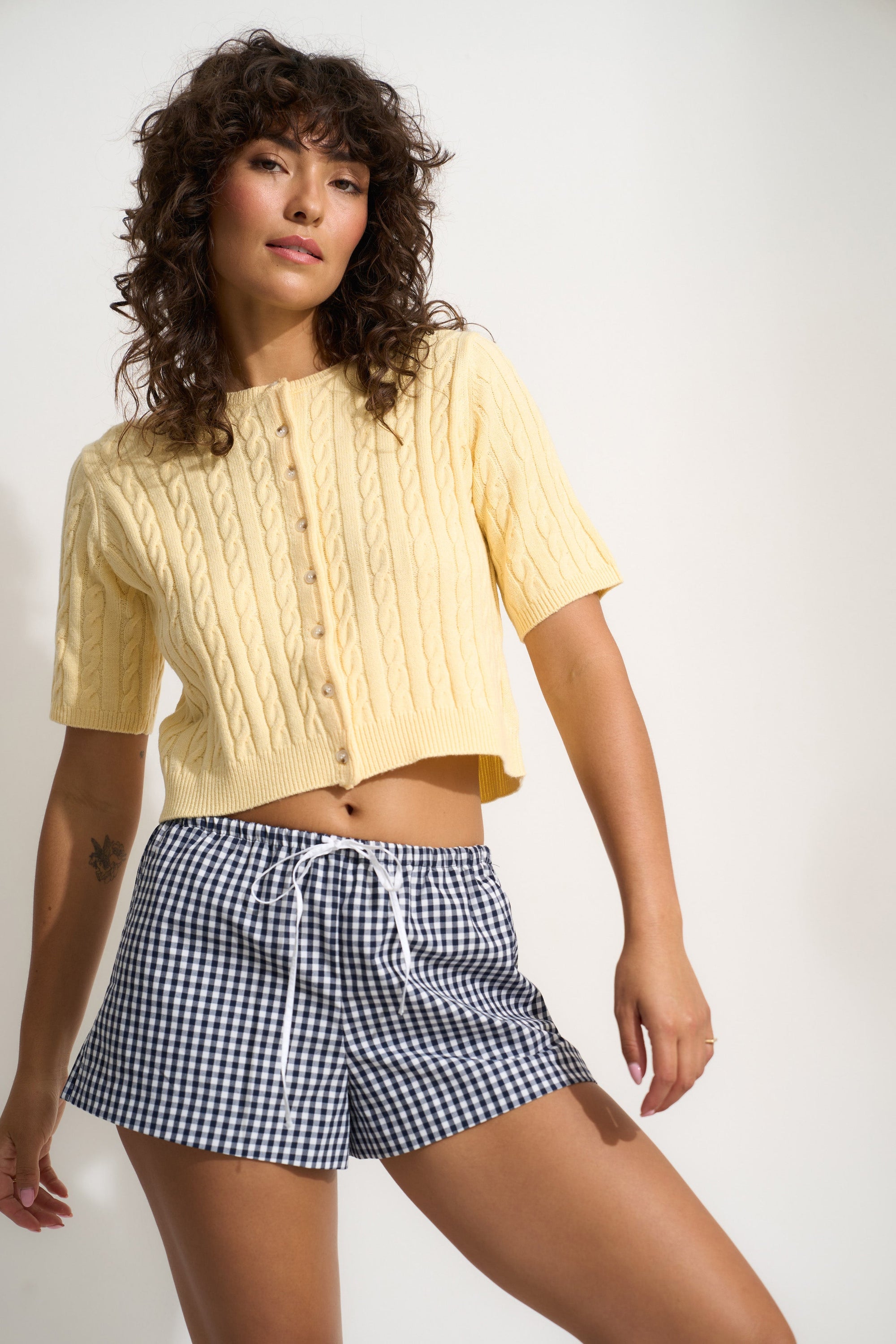 Callahan Knitwear - Rose Cardigan - Lemonade -