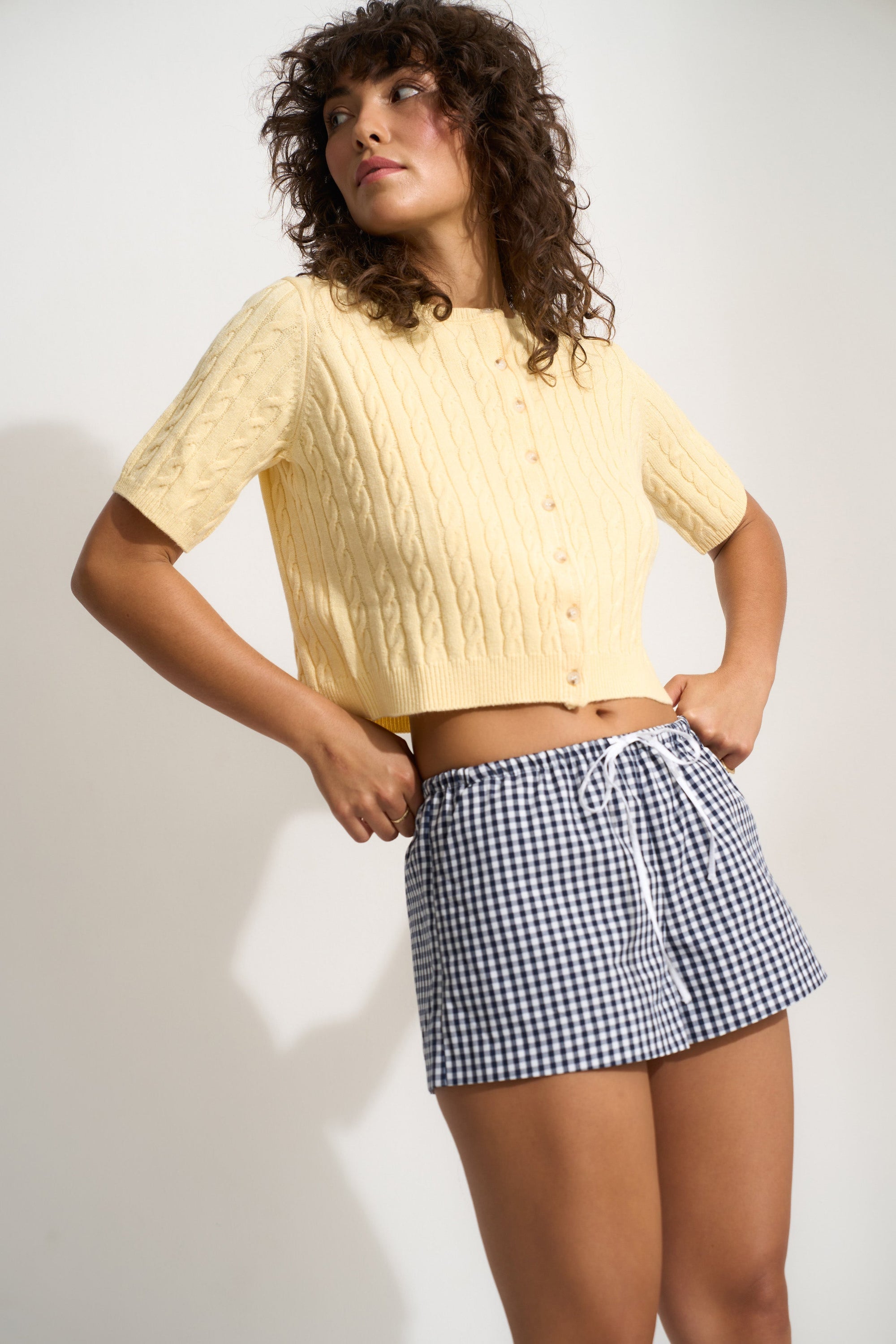 Callahan Knitwear - Rose Cardigan - Lemonade -