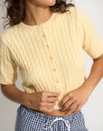 Callahan Knitwear - Rose Cardigan - Lemonade -
