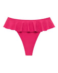 Montce - Raspberry Tamarindo Ruffle Bikini Bottom -