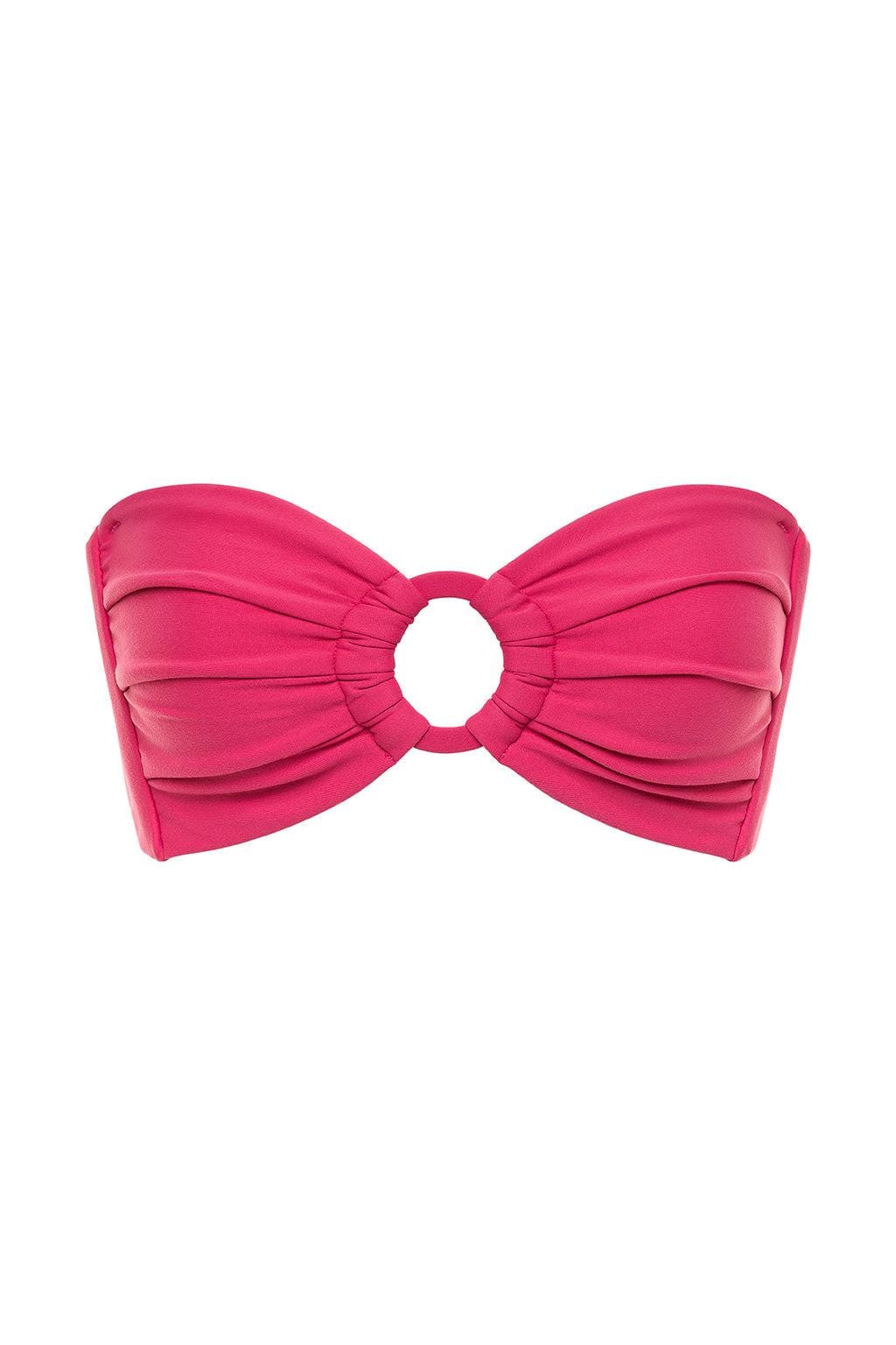 Montce - Raspberry Tori Ties Bandeau Bikini Top -