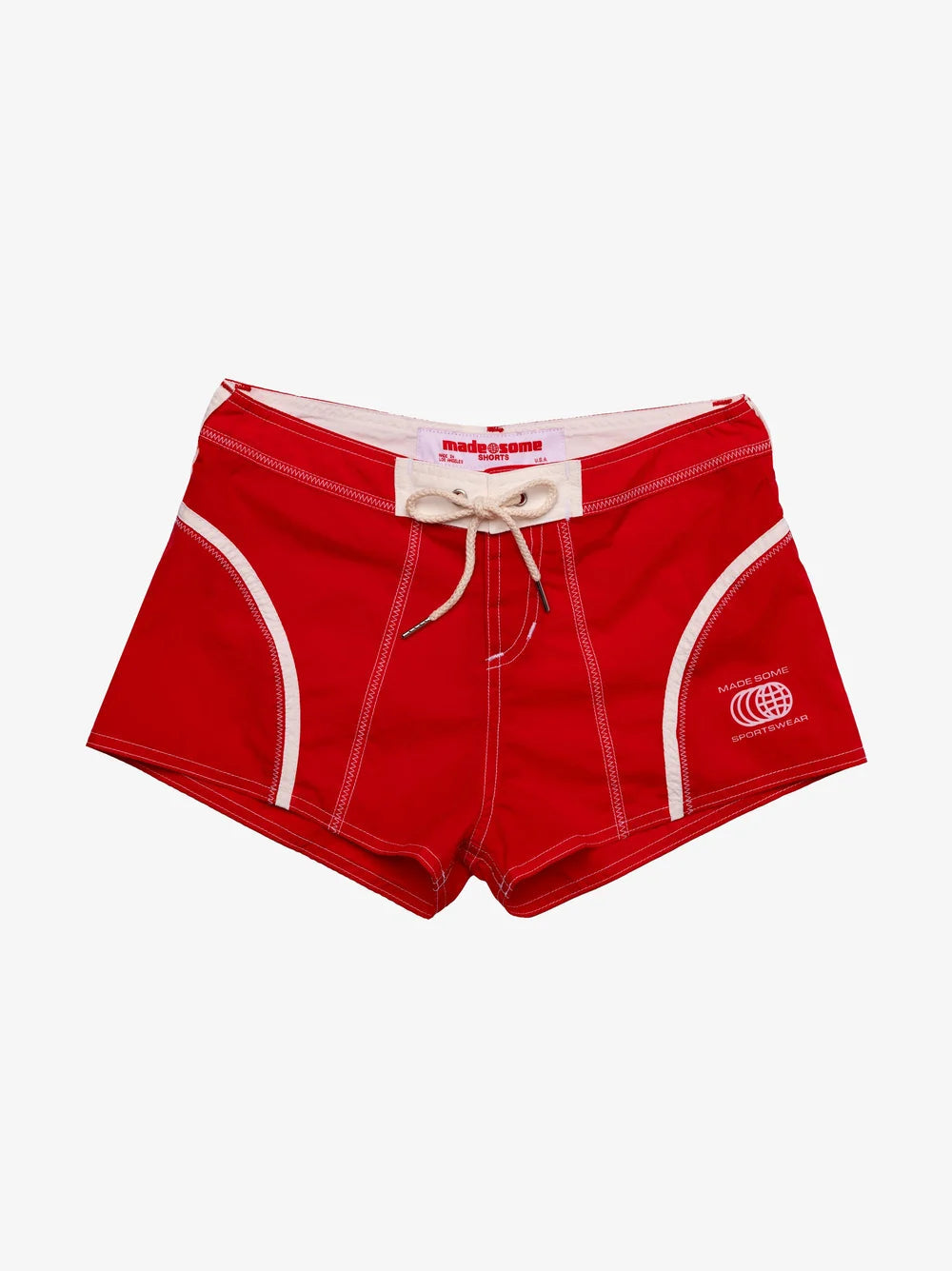Made Some - Made Some Short Shorts - Red/White -