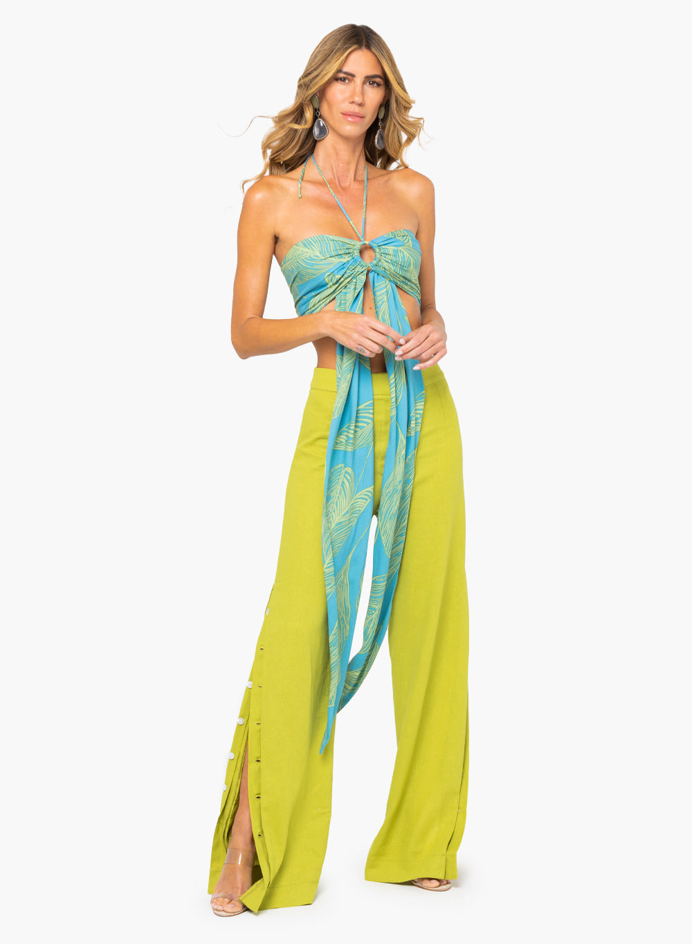 JBQ - Olivia Top - Green/Blue -