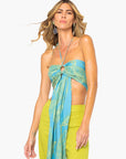 JBQ - Olivia Top - Green/Blue -