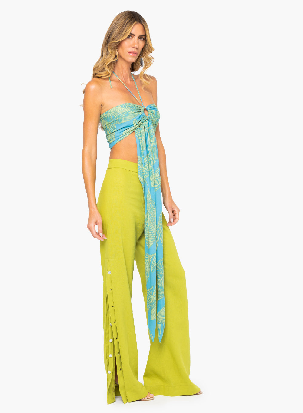 JBQ - Olivia Top - Green/Blue -