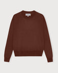 Organic Basics - Soft Knit Boxy Crewneck Sweater - Rich Brown -