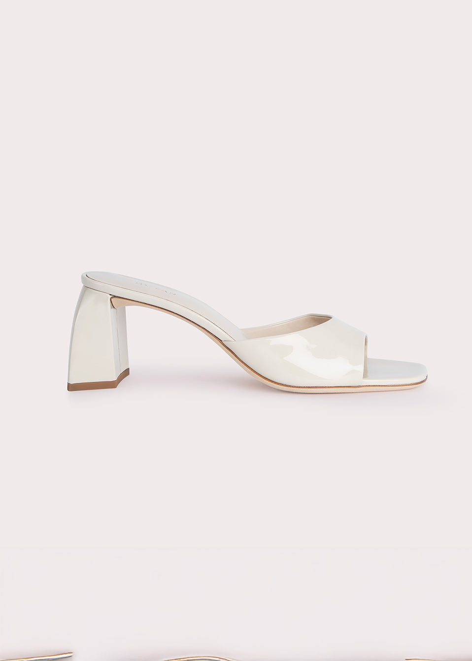 By Far - Romy Oatmilk Patent Leather -